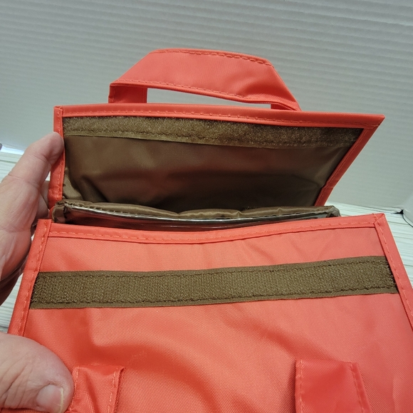 JM New York Red Roll Up Toiletry Cosmetic Bag W/Detachable Bags - Picture 12 of 13